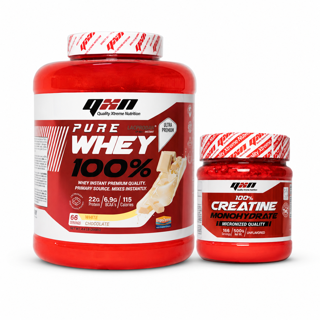 Pack Masa Muscular QXN | Whey 2 kg + Creatina 500 g