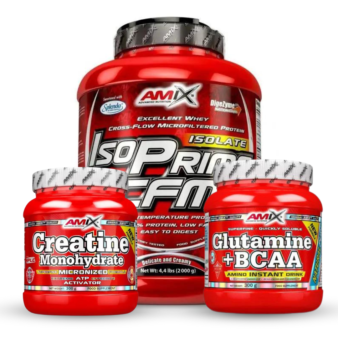 Pack Proteína IsoPrime 2Kg + Creatina 300gr + Gluta-bcaa´s 530gr