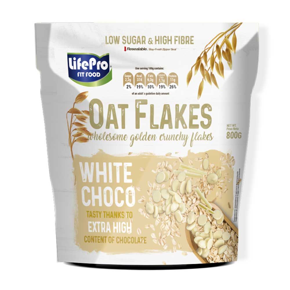 COPOS DE AVENA CHOCOLATE BLANCO 800 G