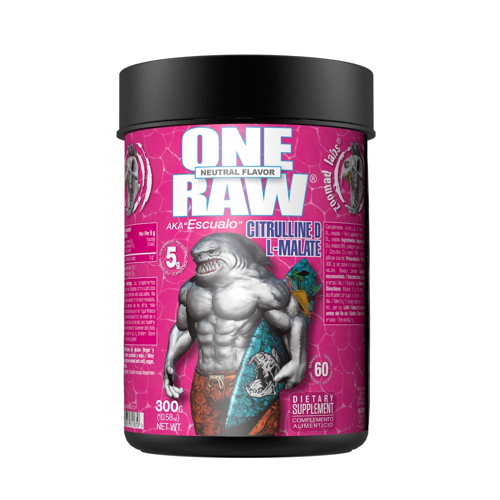ONE RAW®. CITRULINA D, L-MALATO 300 GR 60 SERVICIOS