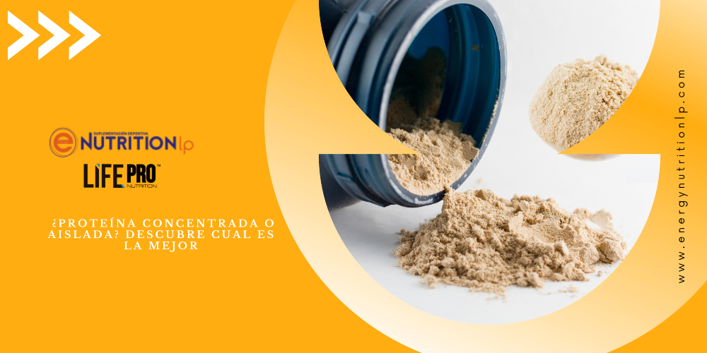 Imagen de portada acerca de la diferencia entre la proteína concentrada y aislada