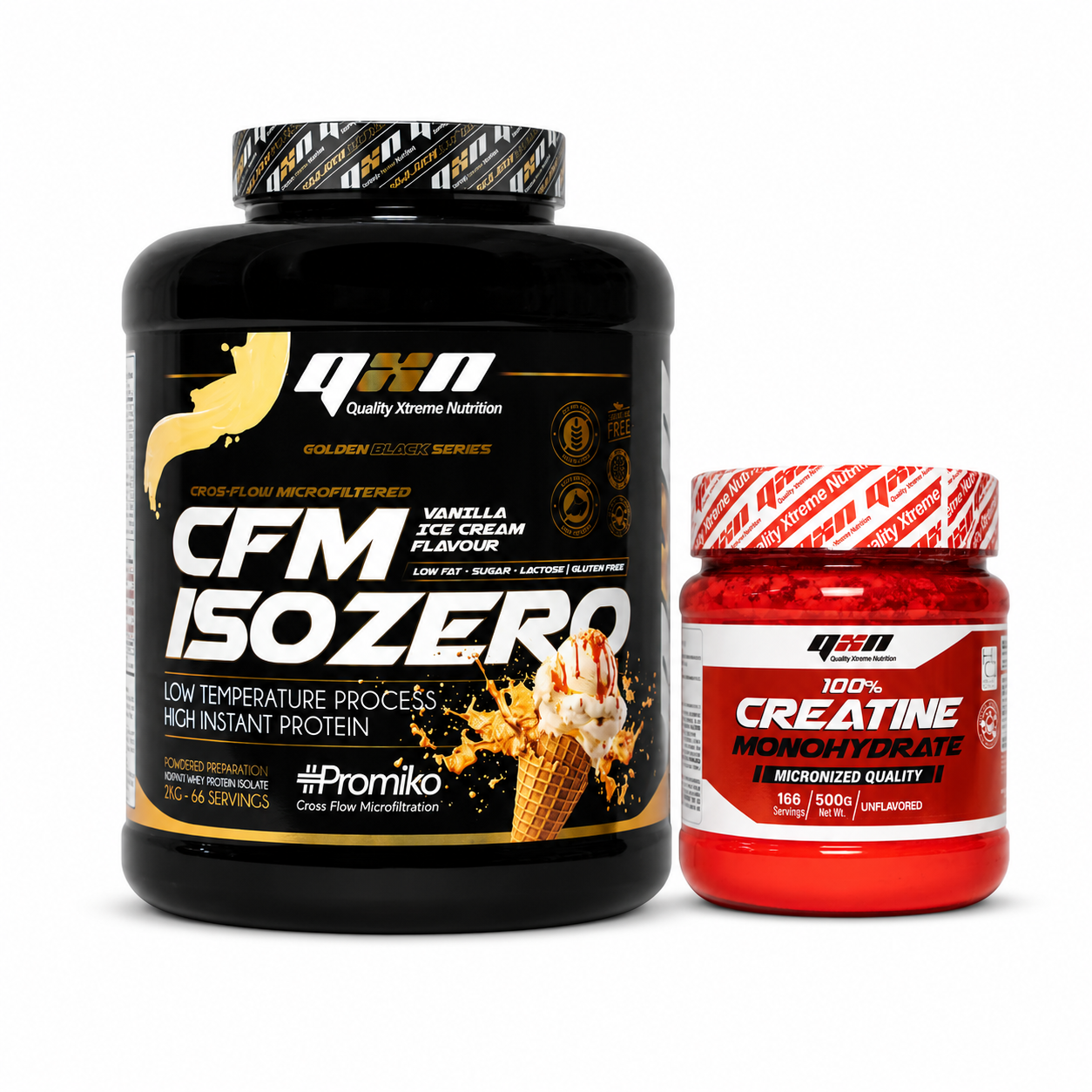 Pack Masa Muscular Premium QXN | ISO 2 kg + Creatina 500 g