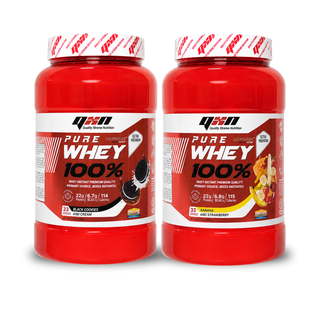 Pack Ahorro Whey QXN | 2 Proteínas Whey 1 kg