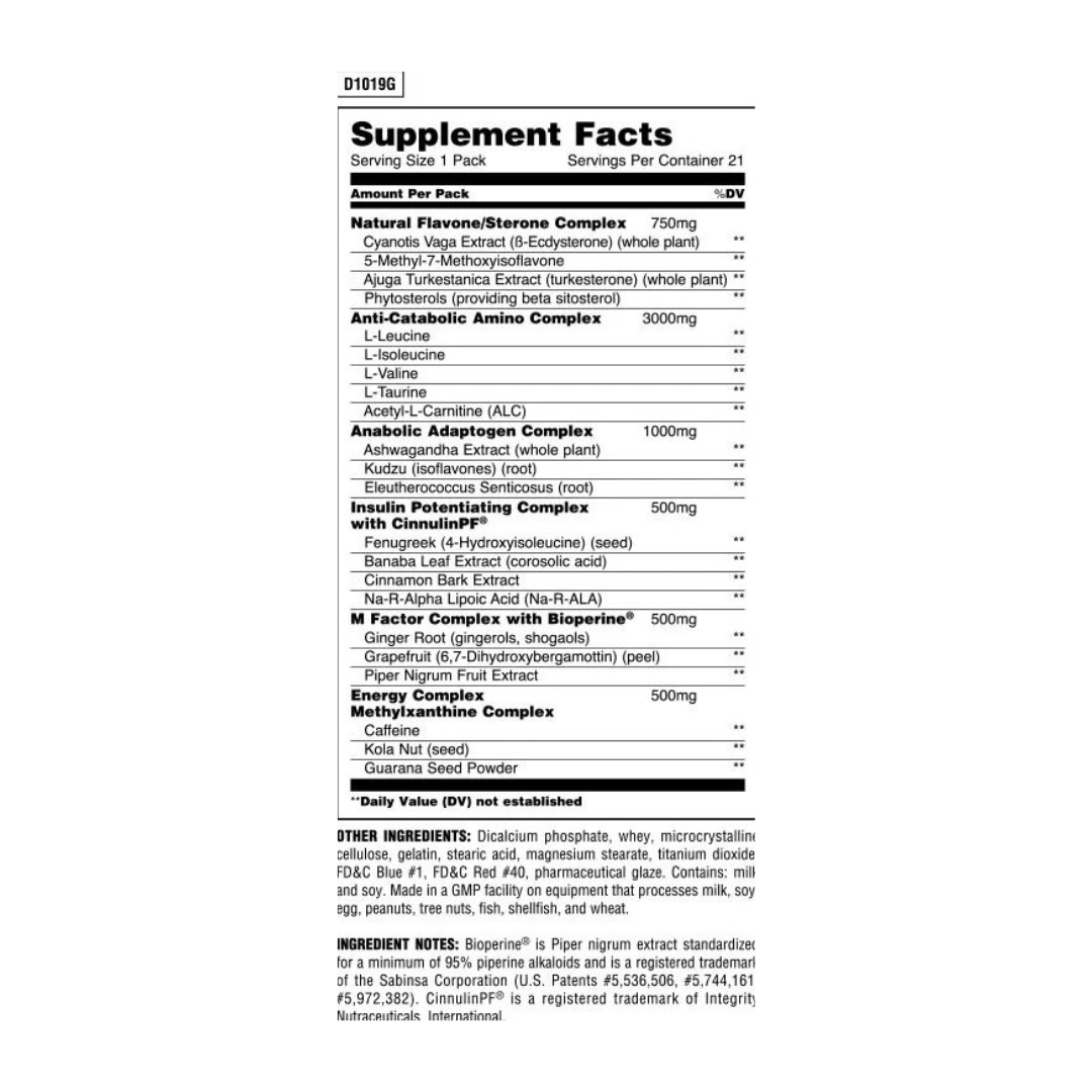 ANIMAL M-STACK 21 Packs – ENERGY NUTRITION LP