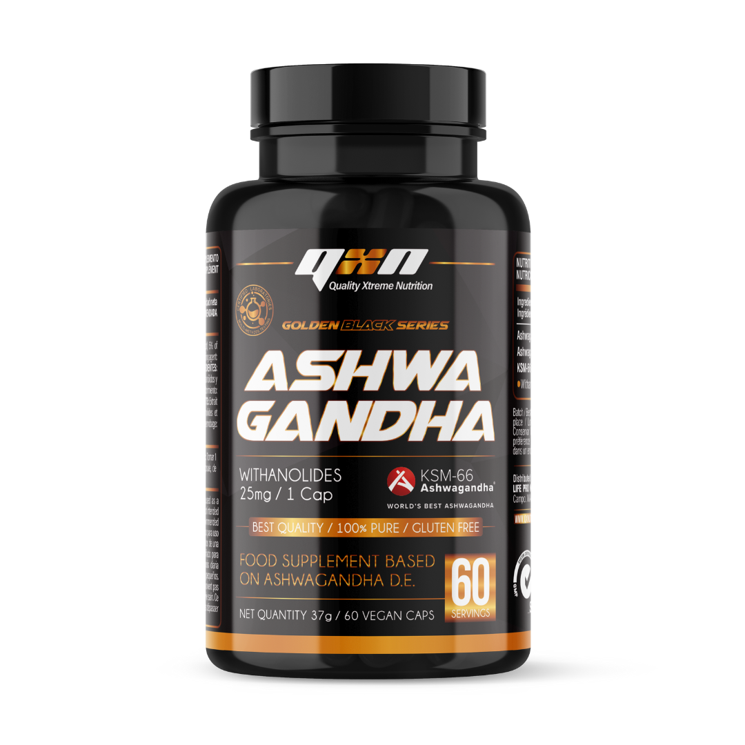 QXN Golden Black Ashwagandha 500 mg – 60 Caps