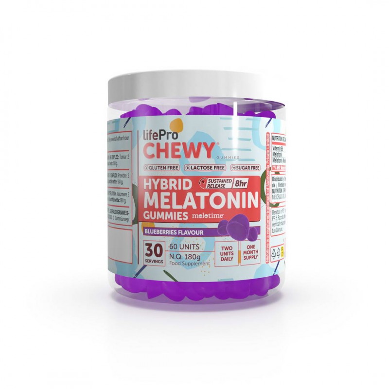 Life Pro Chewy Hybrid Melatonin 60 Gummies
