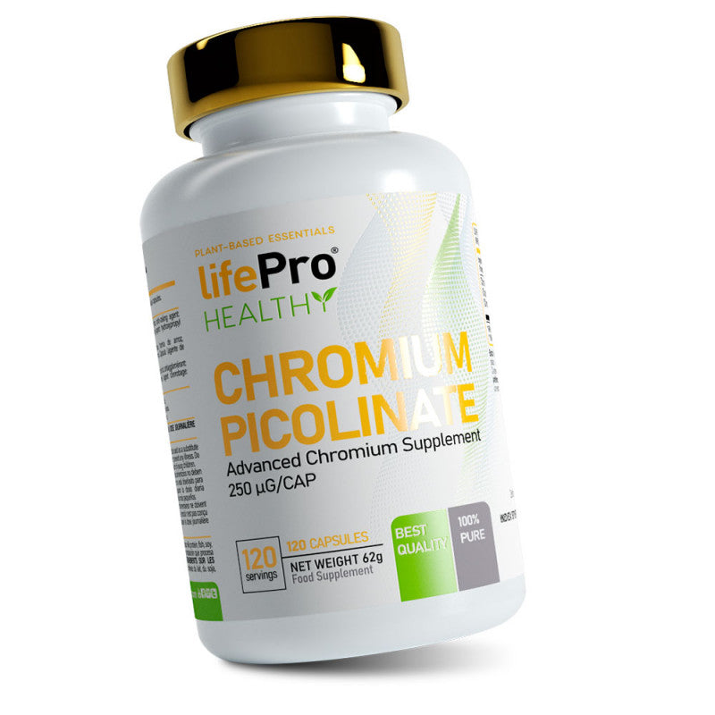 LIFE PRO ESSENTIALS PICOLINATO DE CROMO 120 CAPS