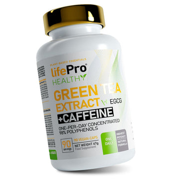 LIFE PRO GREEN TEA +EGCG + CAFFEINE 90 VEGANCAPS 98% POLYPHENOLS