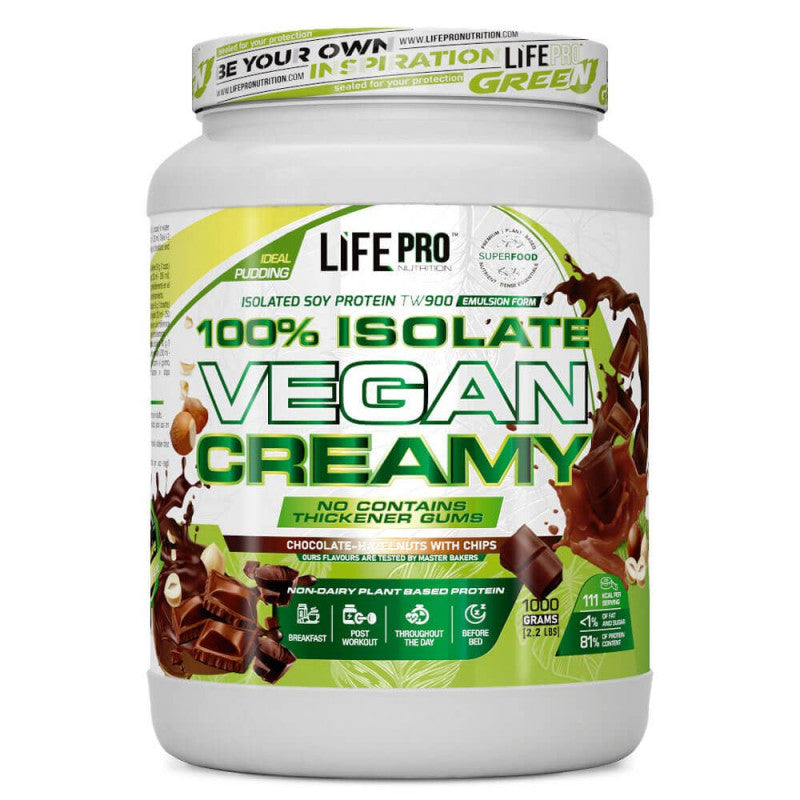 ISOLATE VEGAN CREAMY 1KG LIFE PRO