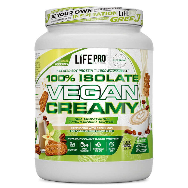 ISOLATE VEGAN CREAMY 1KG LIFE PRO